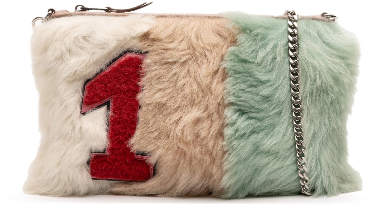 Miu Miu Fur Montone Stripe Crossbody Divers