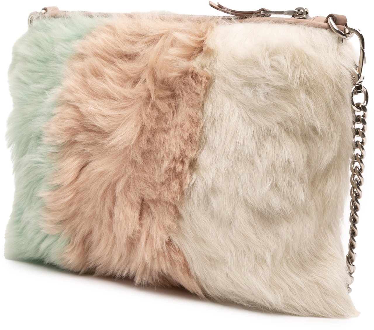 Miu Miu Fur Montone Stripe Crossbody Divers