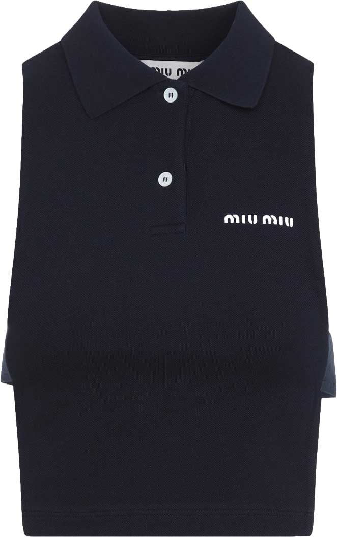 Miu Miu Cotton Polo Divers