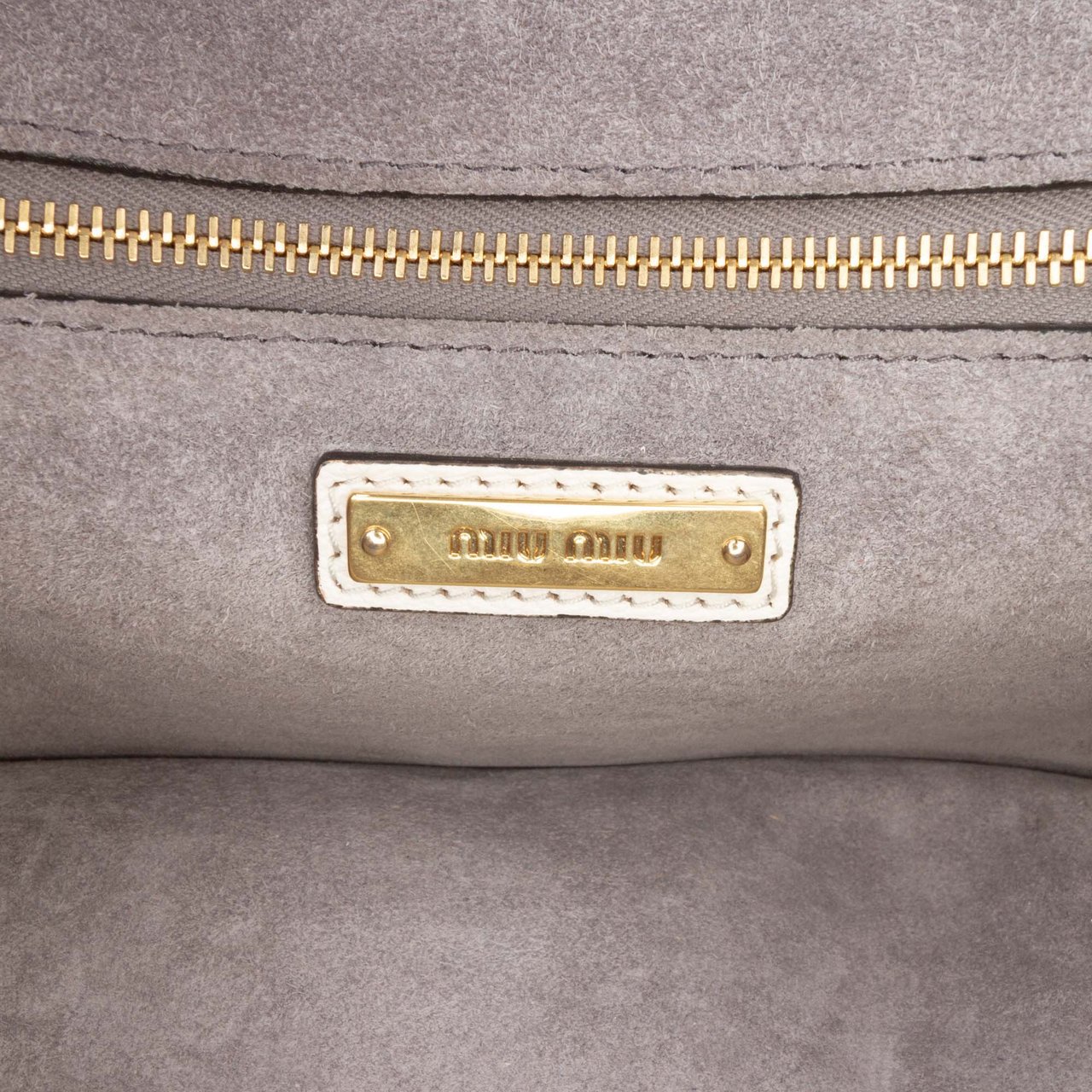 Miu Miu Goatskin Madras Soft Calf Crystal Embellished Crossbody Wit