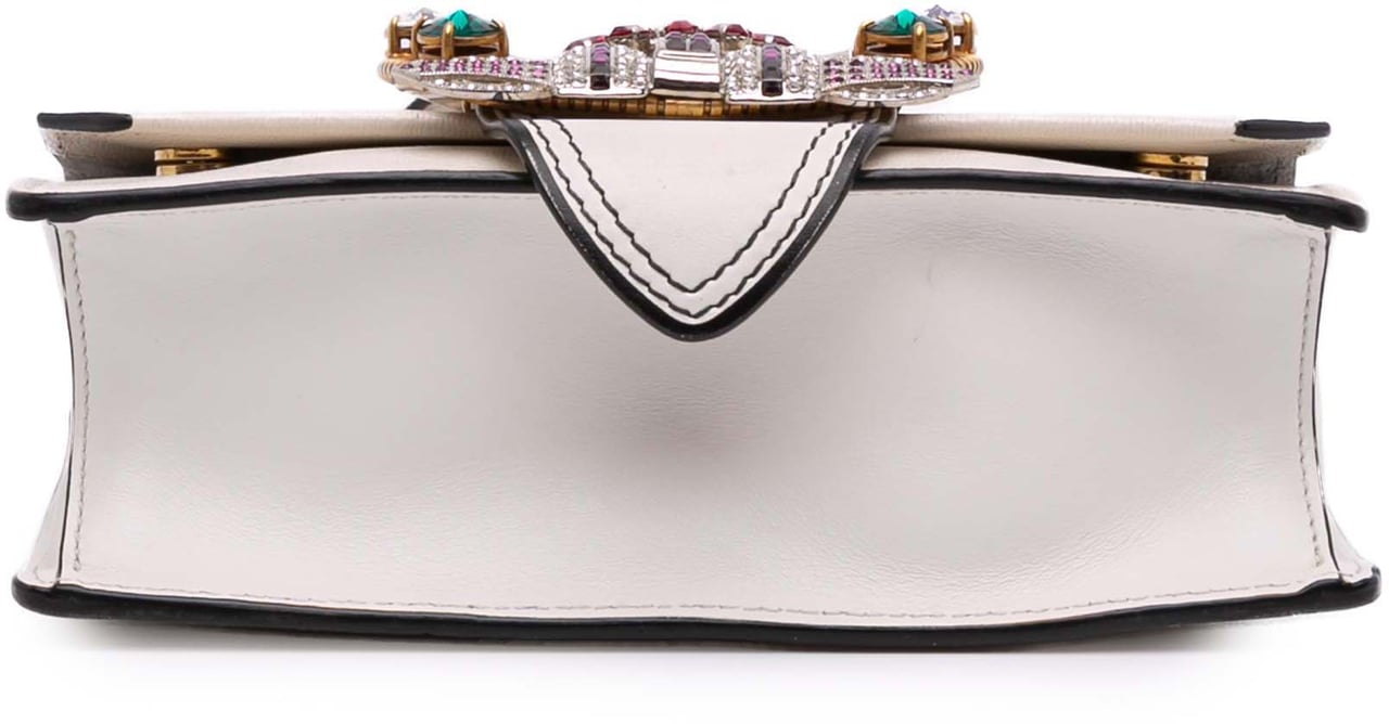 Miu Miu Goatskin Madras Soft Calf Crystal Embellished Crossbody Wit