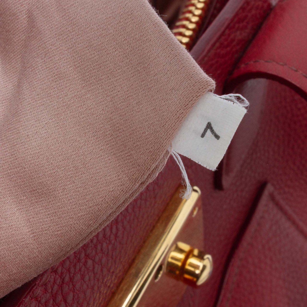 Miu Miu Goatskin Madras Satchel Rood
