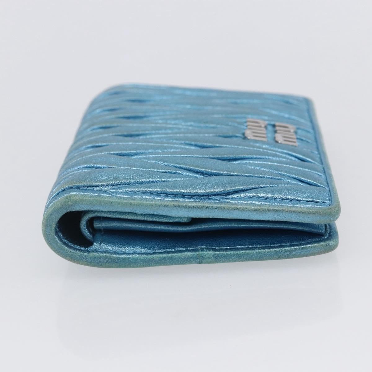 Miu Miu Miu Miu Matelasse Wallet Leather Zwart