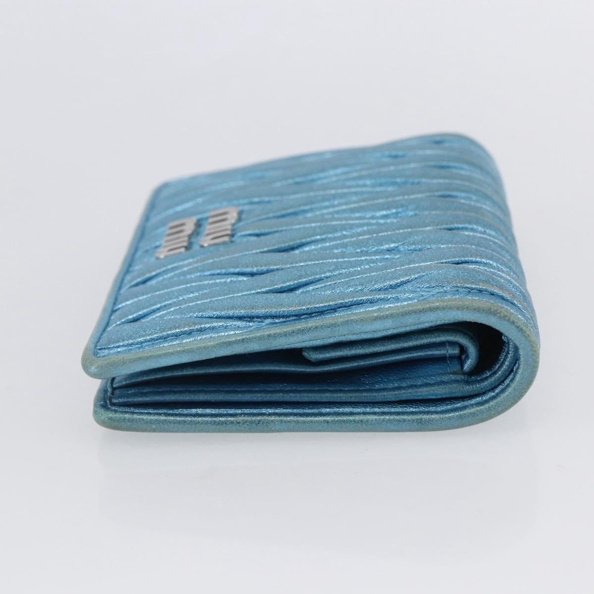 Miu Miu Miu Miu Matelasse Wallet Leather Zwart