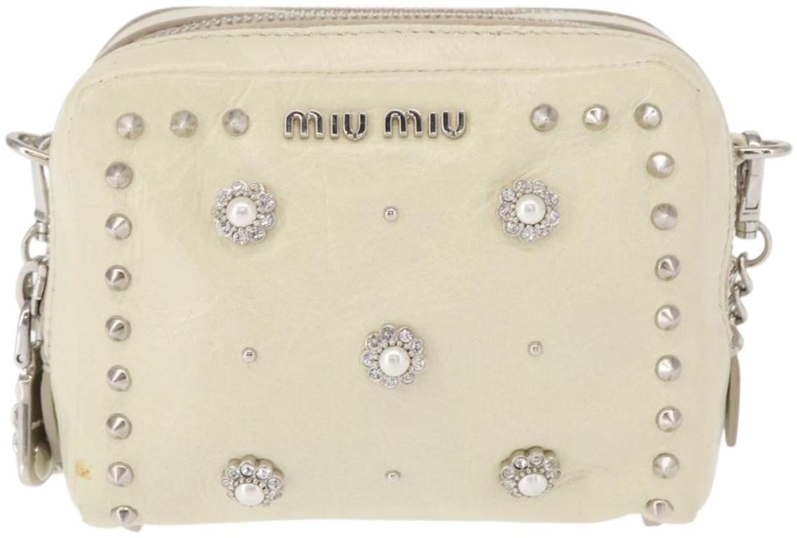 Miu Miu Miu Miu Chain Crossbody Bag Leather Divers