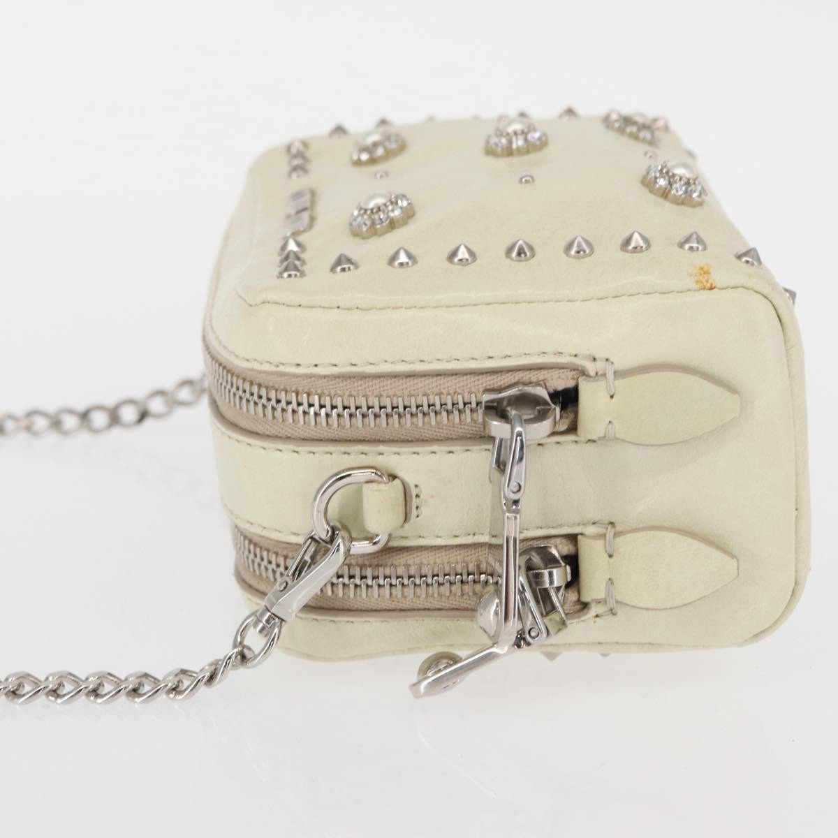 Miu Miu Miu Miu Chain Crossbody Bag Leather Divers