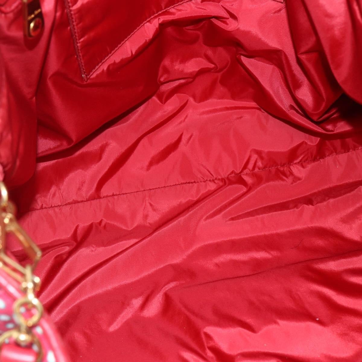 Miu Miu Miu Miu Shopper Tote Matelasse canvas Rood