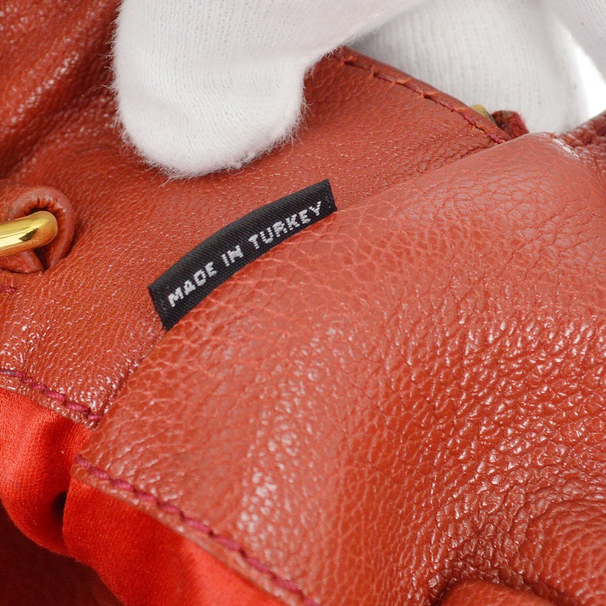 Miu Miu Miu Miu Madras Convertible Side Zip Satchel Leather Medium Rood