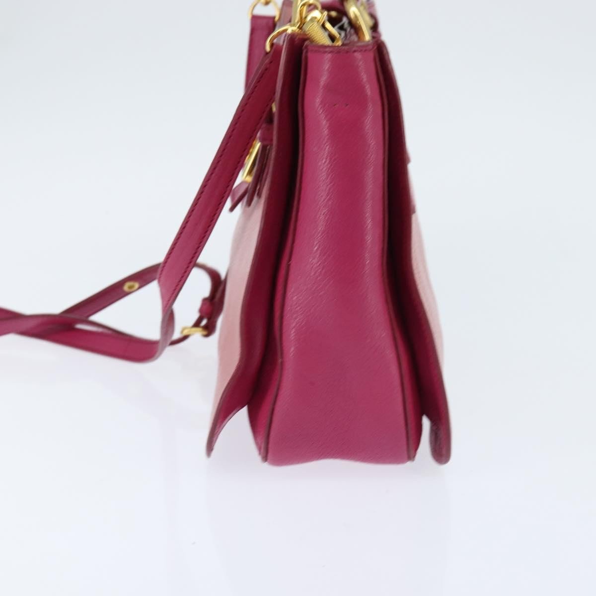 Miu Miu Miu Miu Madras Convertible Lock Tote Leather Small Roze