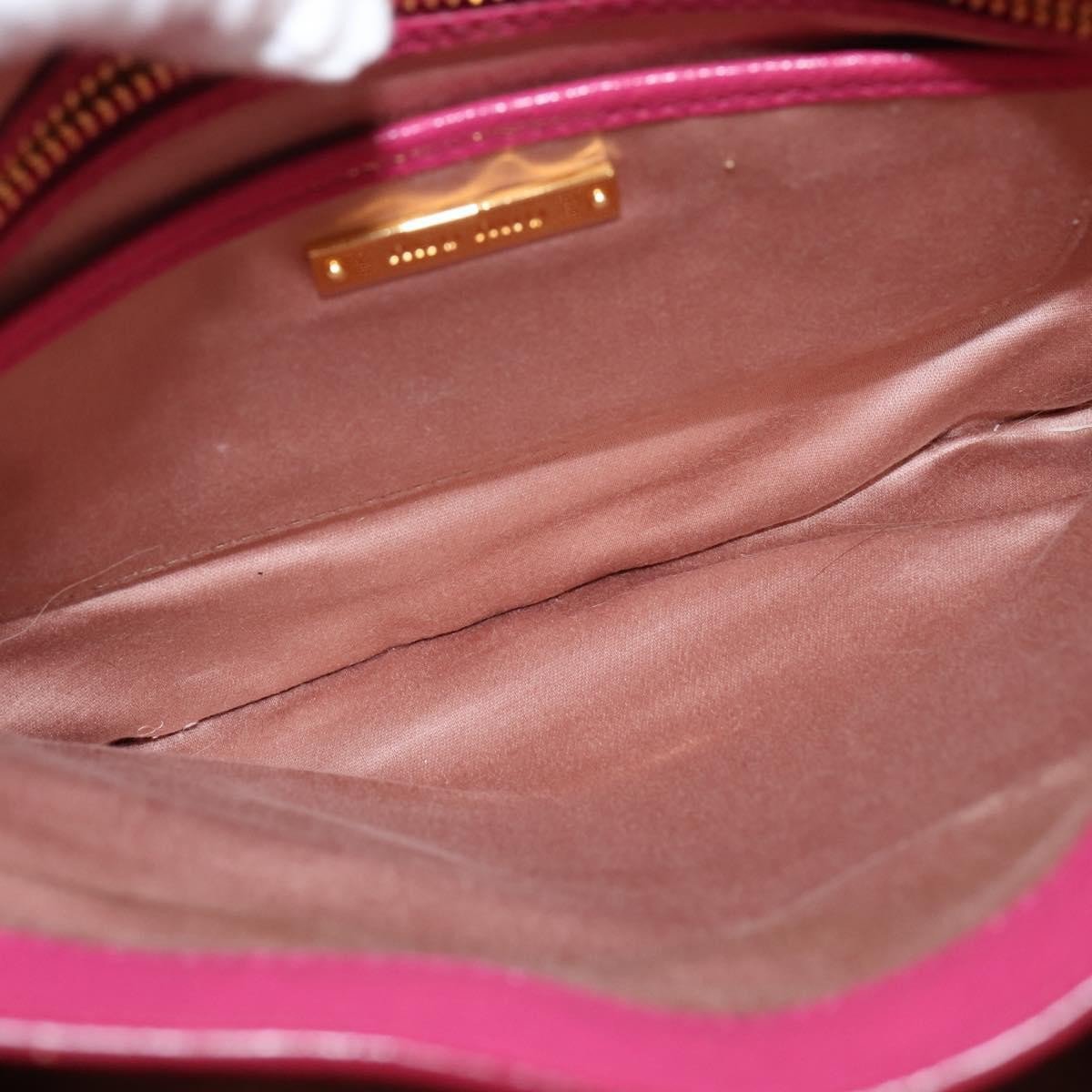 Miu Miu Miu Miu Madras Convertible Lock Tote Leather Small Roze