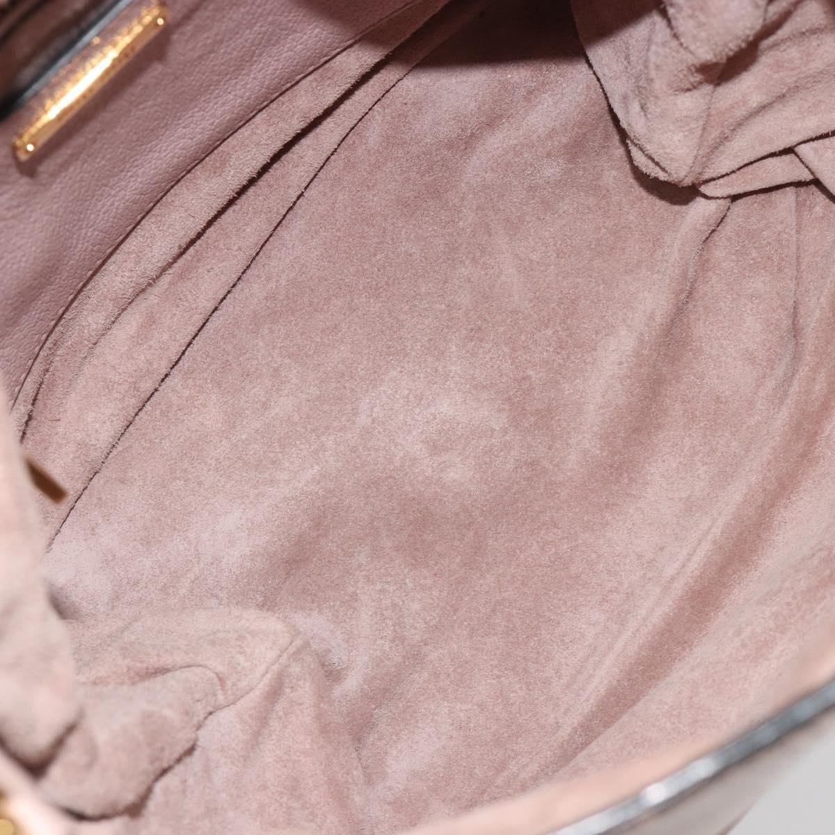 Miu Miu Madras Convertible Hobo Leather Small Roze