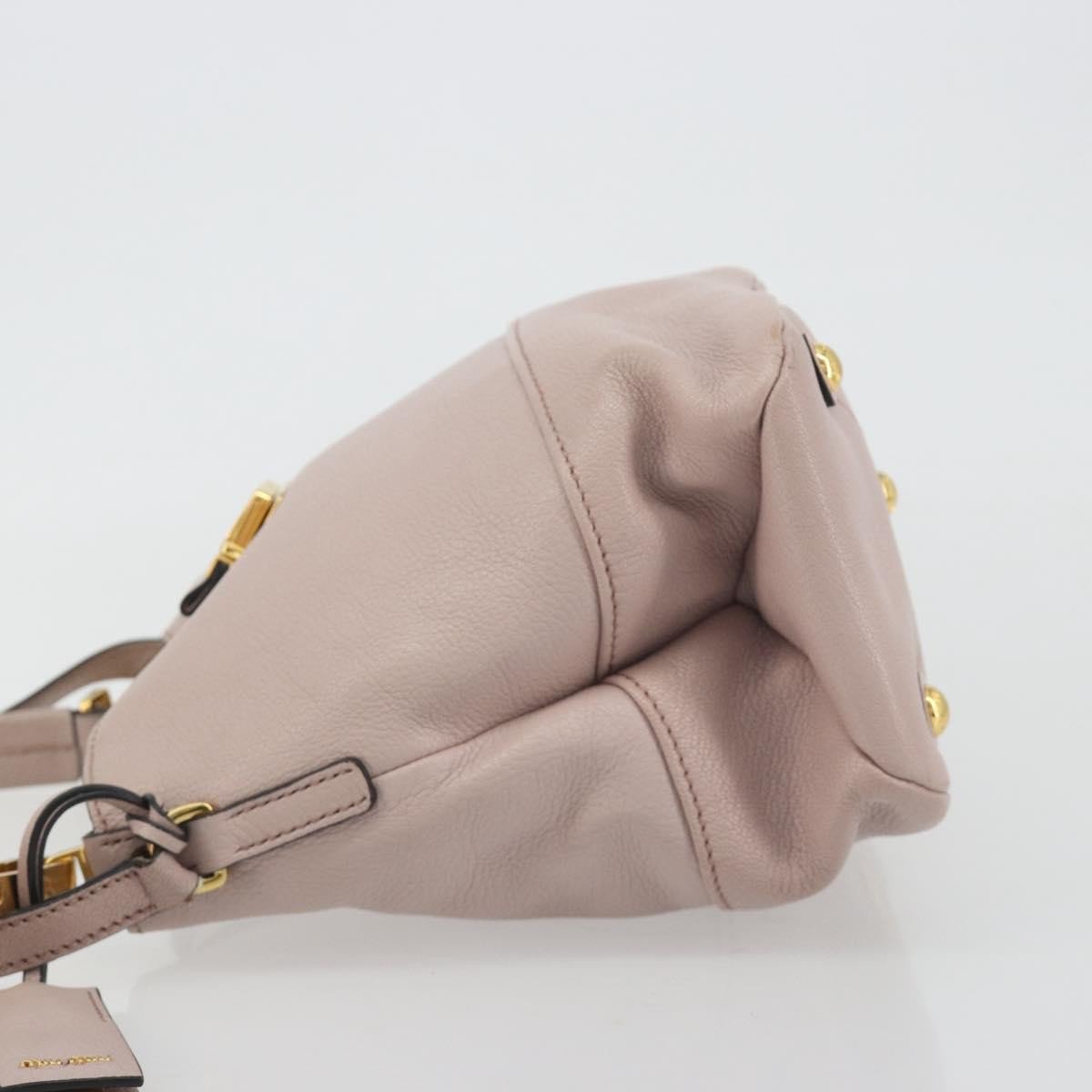 Miu Miu Madras Convertible Hobo Leather Small Roze