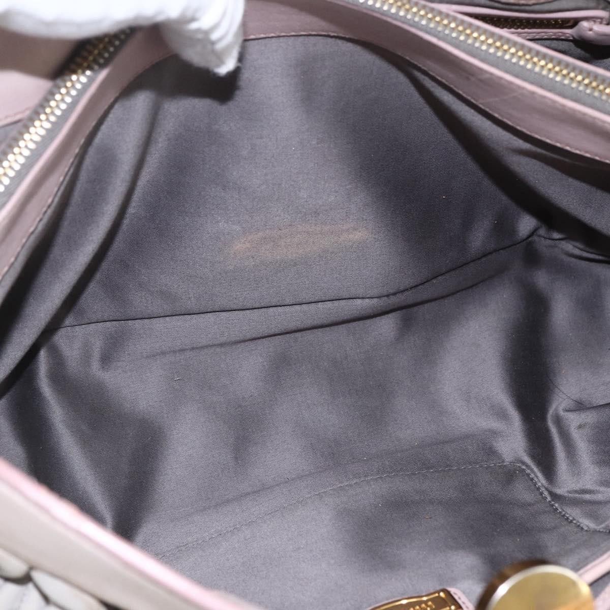 Miu Miu Miu Miu Shoulder Bag Matelasse Leather Grijs