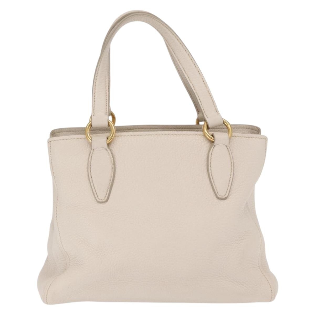 Miu Miu Miu Miu Phenix Convertible Tote Leather Small Wit