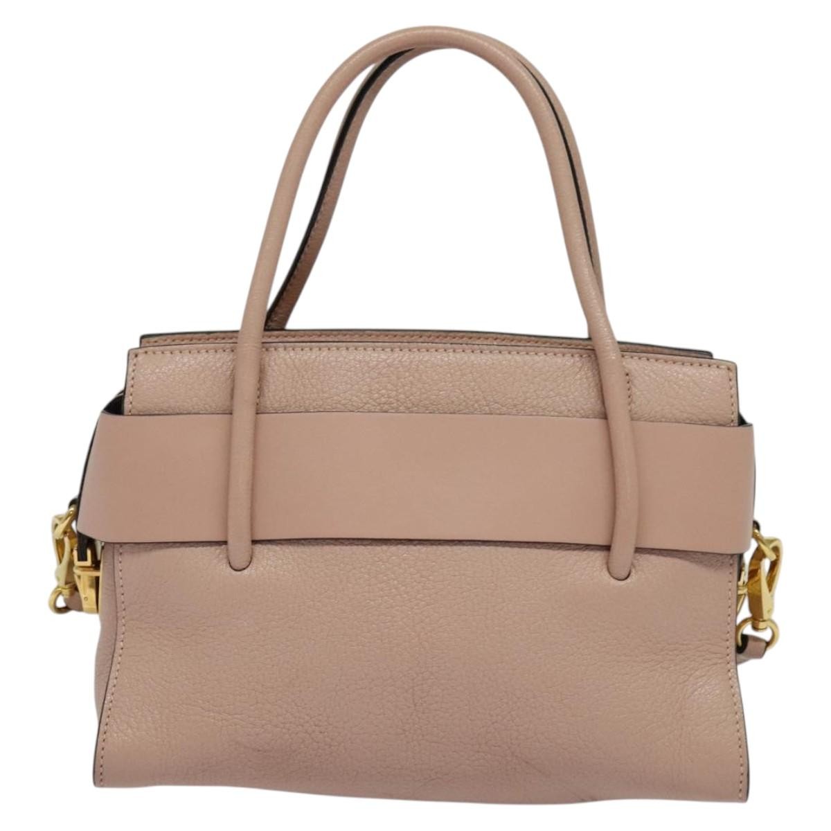 Miu Miu Miu Miu Madras Fiocco Bow Tote Leather Small Roze