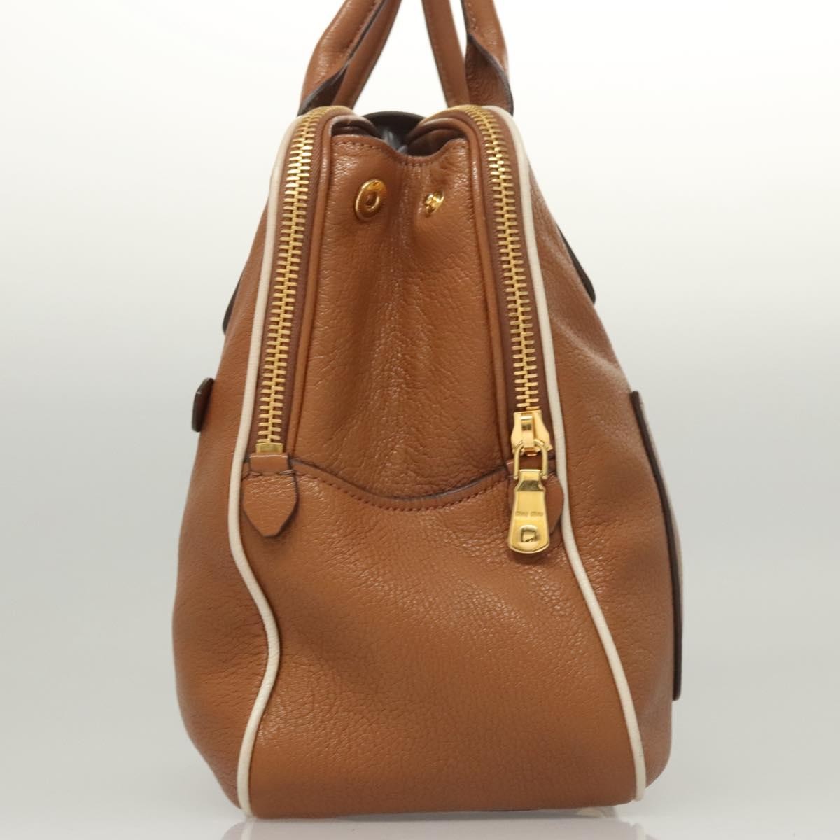 Miu Miu Miu Miu Vintage Handbag Leather Bruin