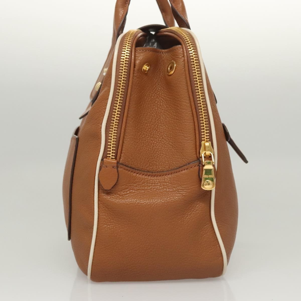 Miu Miu Miu Miu Vintage Handbag Leather Bruin