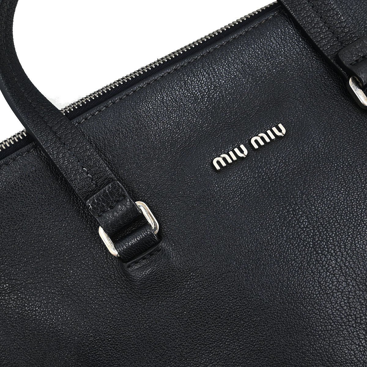 Miu Miu Miu Miu Tote bag Nylon Zwart