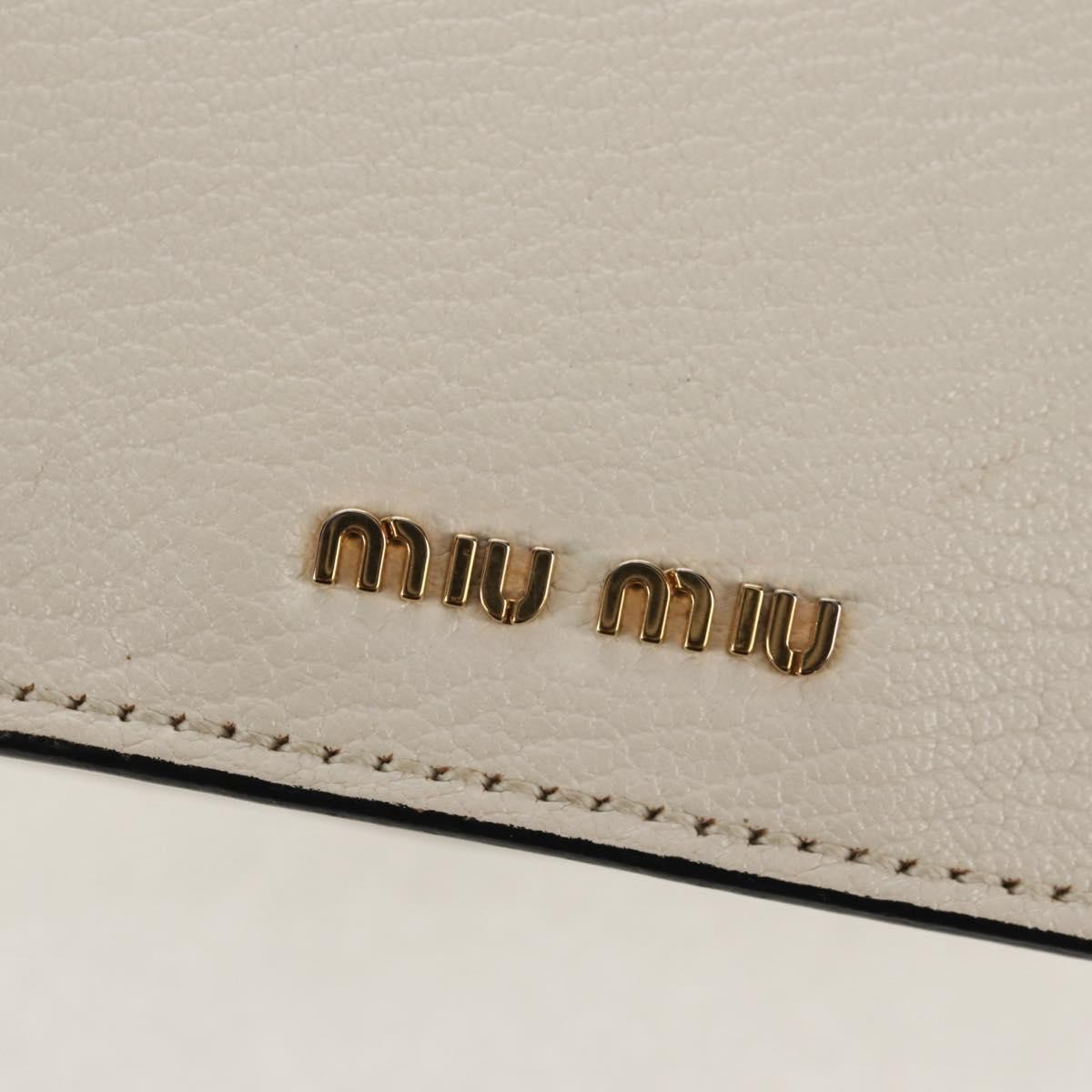 Miu Miu Miu Miu Madras Crystal Buckle Shoulder Bag Leather Small Wit