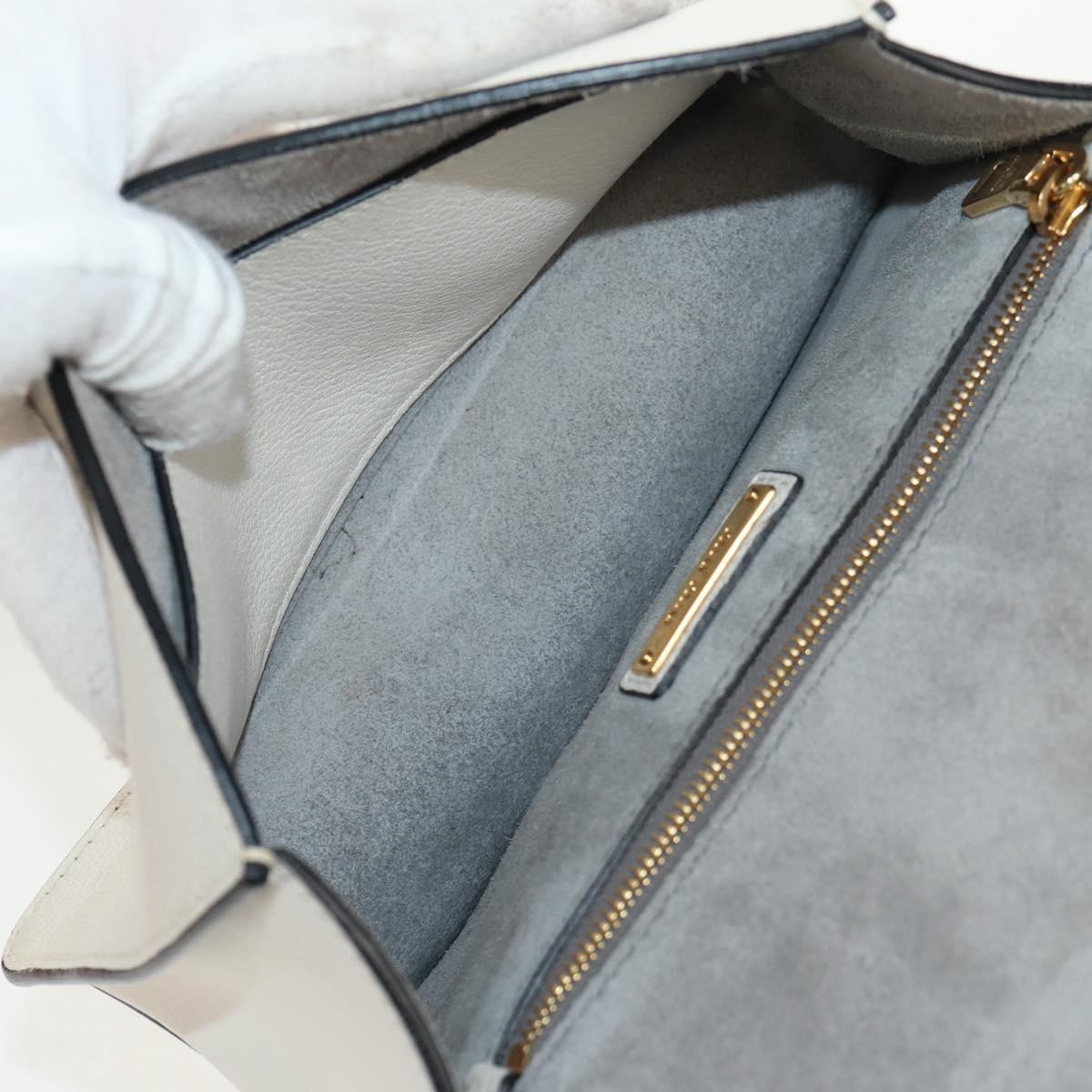 Miu Miu Miu Miu Madras Crystal Buckle Shoulder Bag Leather Small Wit