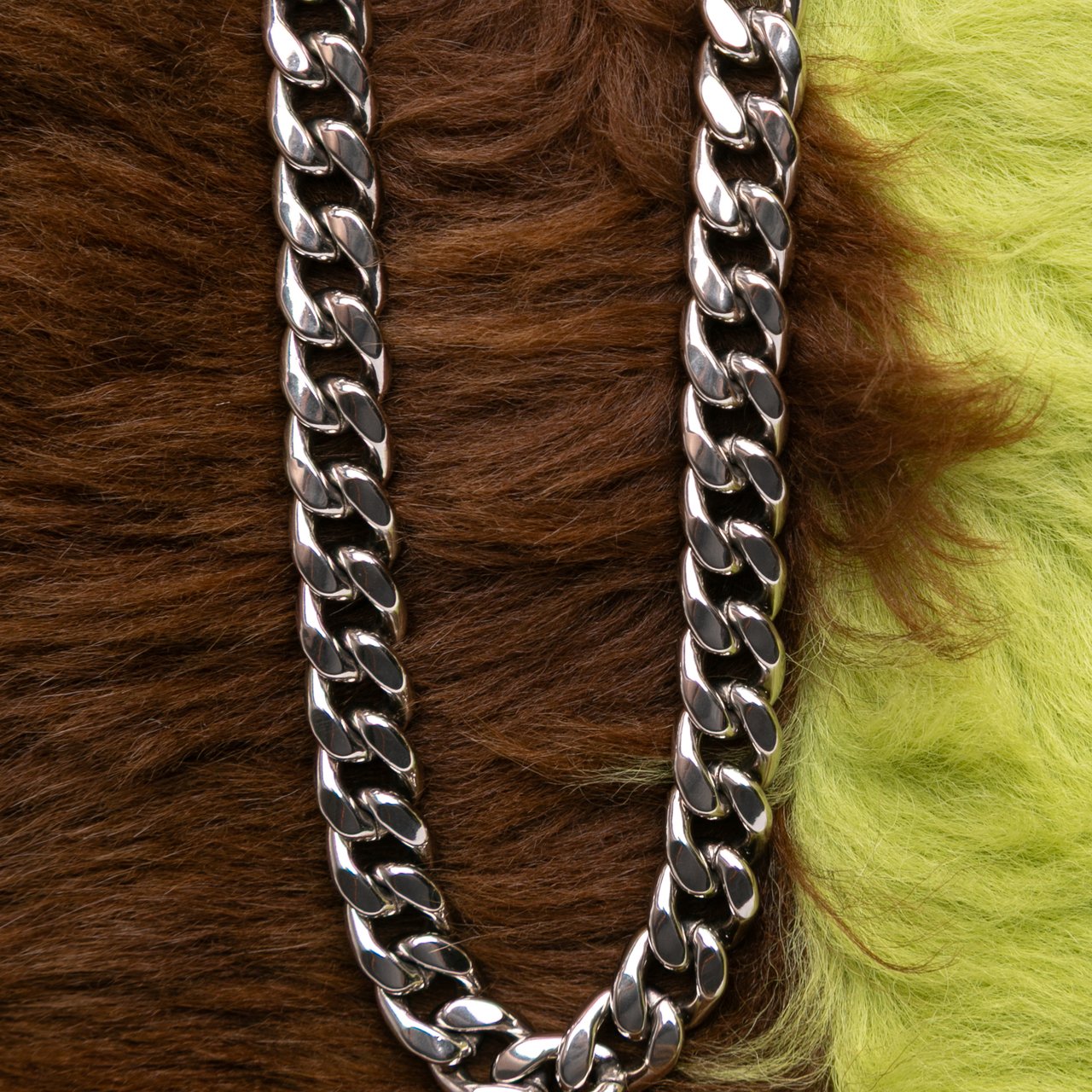 Miu Miu Fur Montone Stripe Crossbody Divers