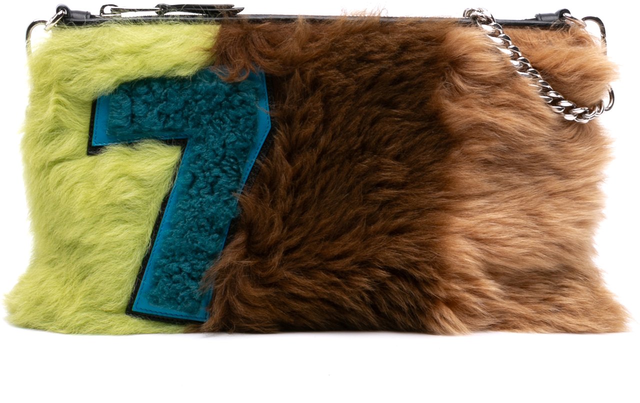 Miu Miu Fur Montone Stripe Crossbody Divers