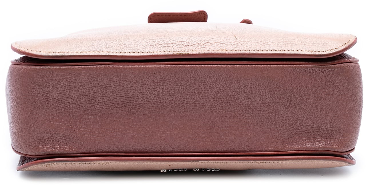 Miu Miu Bicolor Goatskin Madras Satchel Roze