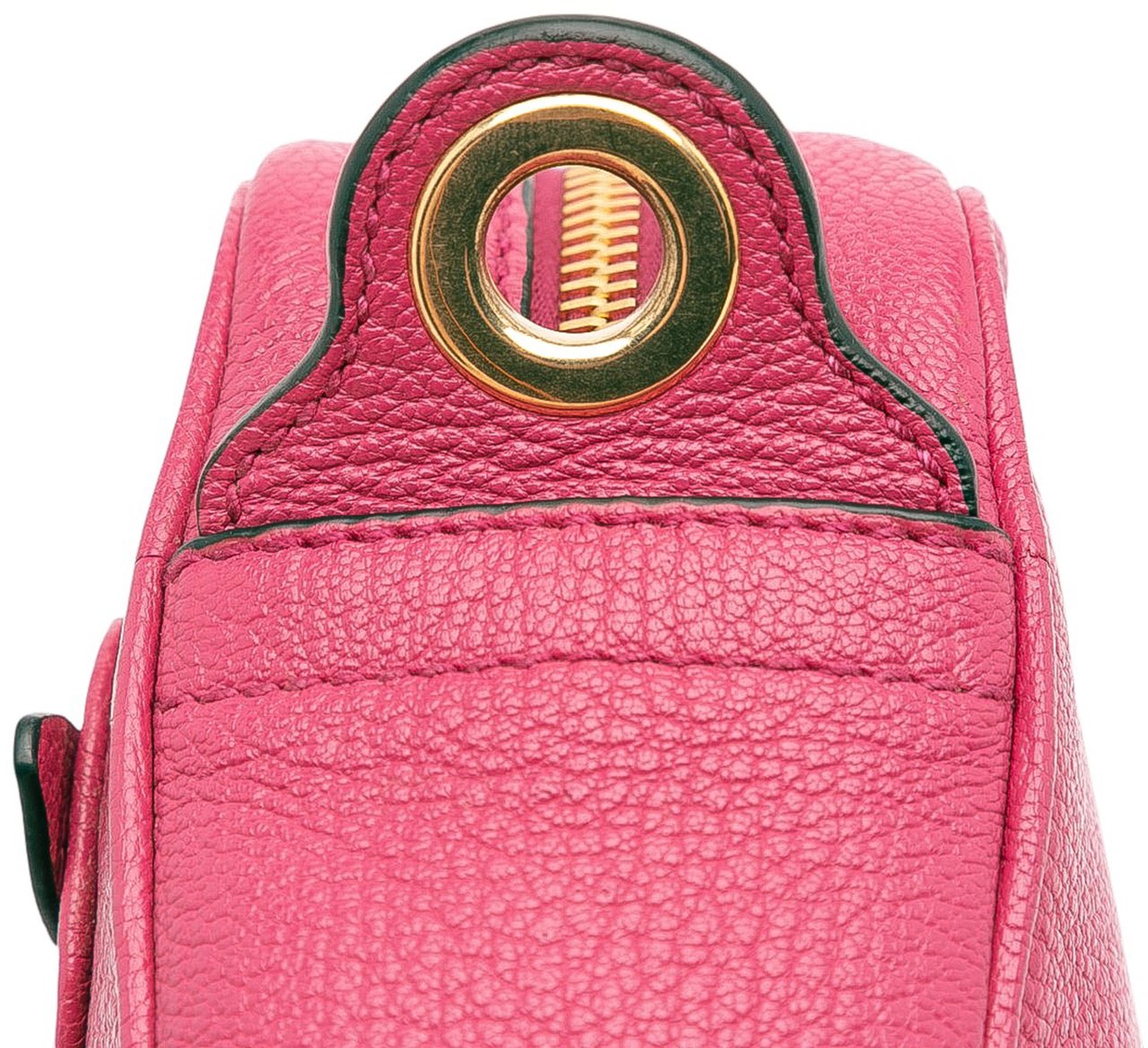 Miu Miu Goatskin Madras Camera Bag Roze