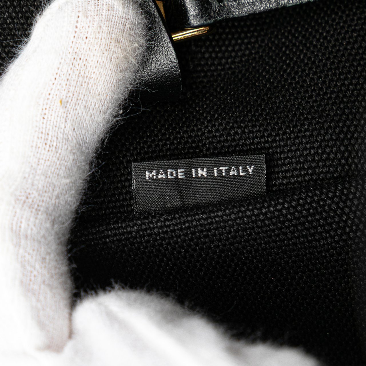 Miu Miu Small Canapa Canvas and leather Logo Satchel Zwart