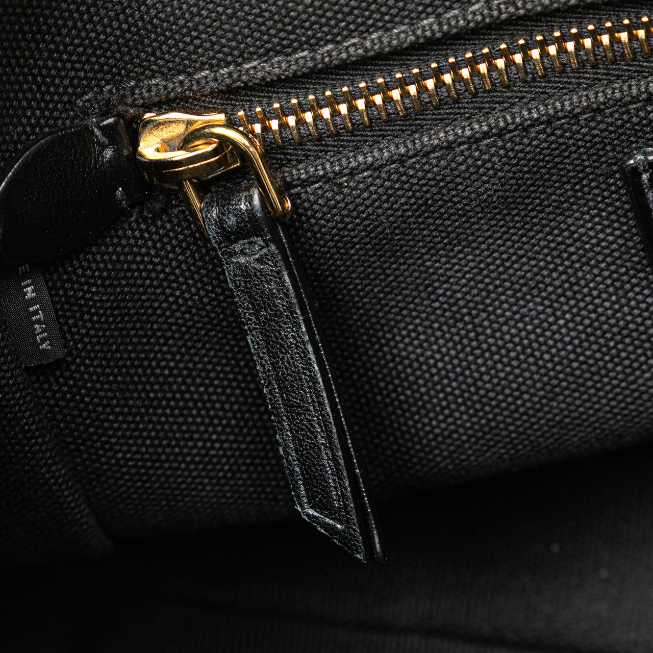 Miu Miu Small Canapa Canvas and leather Logo Satchel Zwart