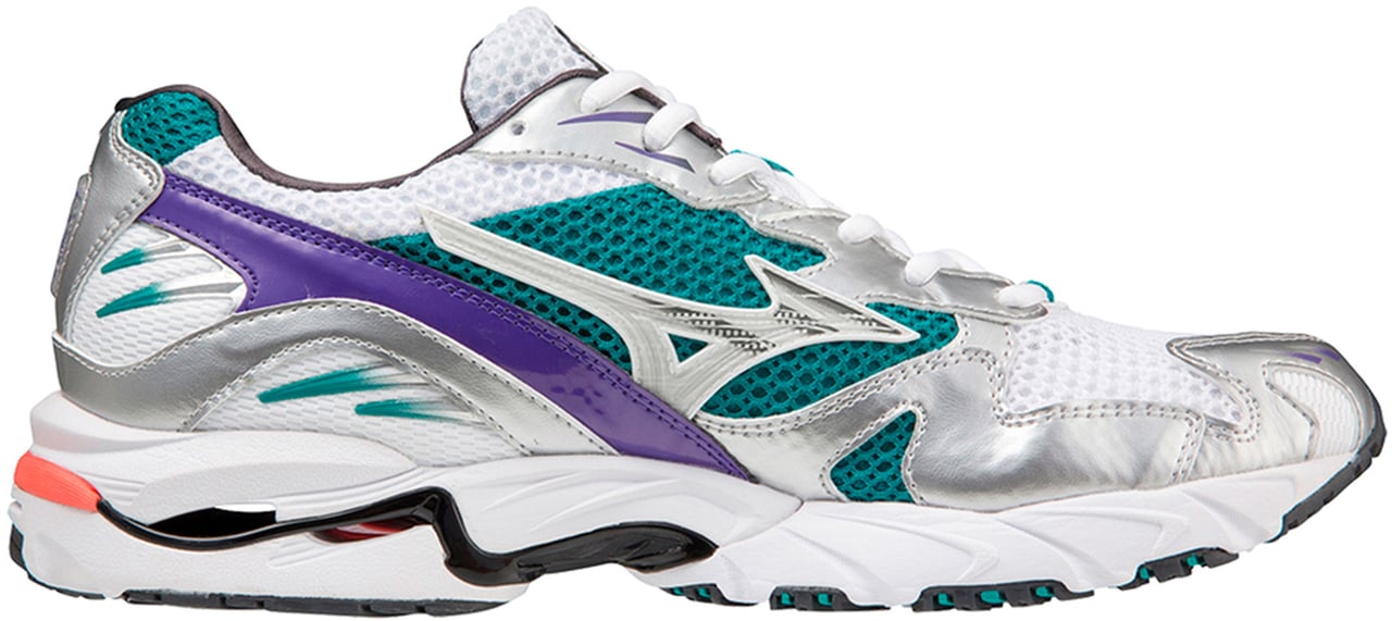 Mizuno Sneakers White/Silver/Teal Blue Wit