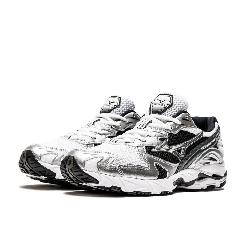 Mizuno Mizuno Wave Rider 10 White Silver Black Beige