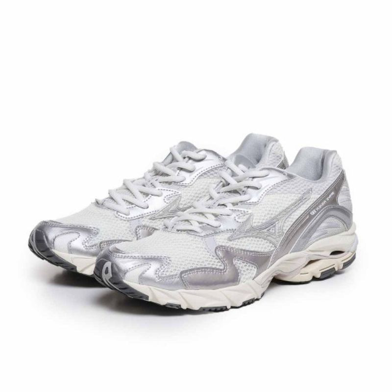Mizuno Mizuno Wave Rider 10 Metallic Snow White Wit