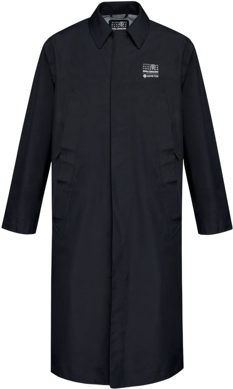 MM6 Maison Margiela Trench Coat Black Zwart