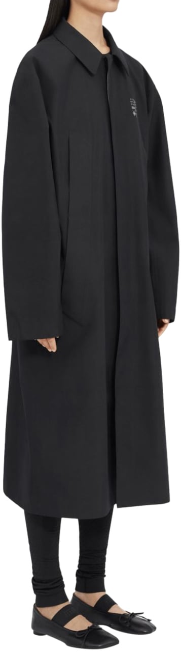 MM6 Maison Margiela Trench Coat Black Zwart