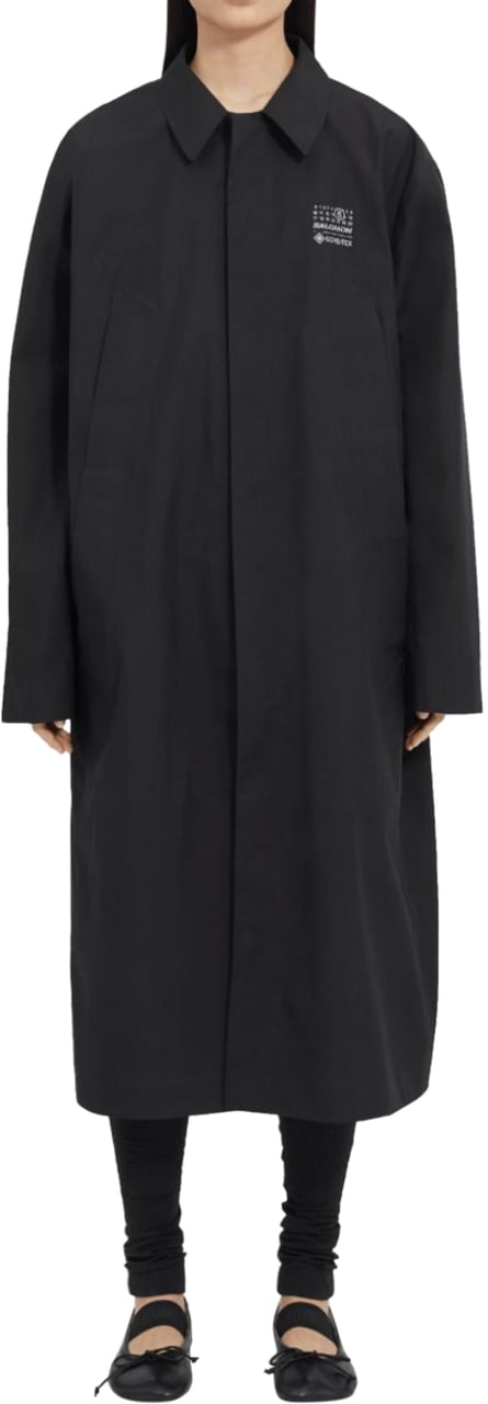 MM6 Maison Margiela Trench Coat Black Zwart