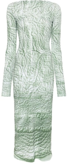 MM6 Maison Margiela Midi Dress Iguana Groen