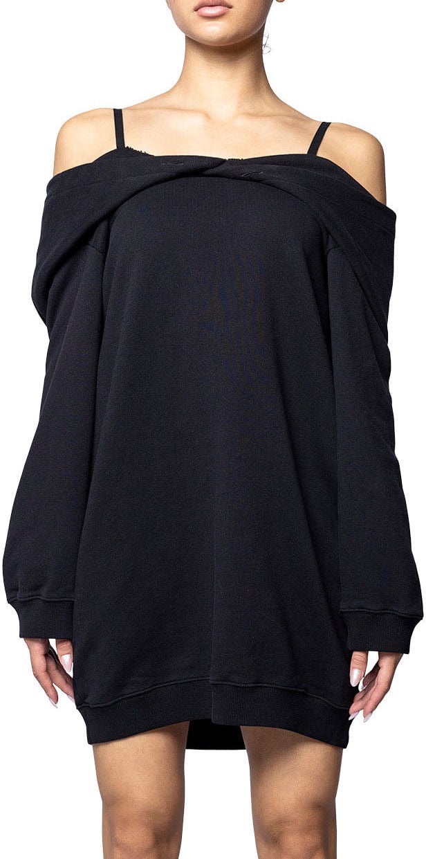 MM6 Maison Margiela SWEATSHIRT DRESS BLACK Divers