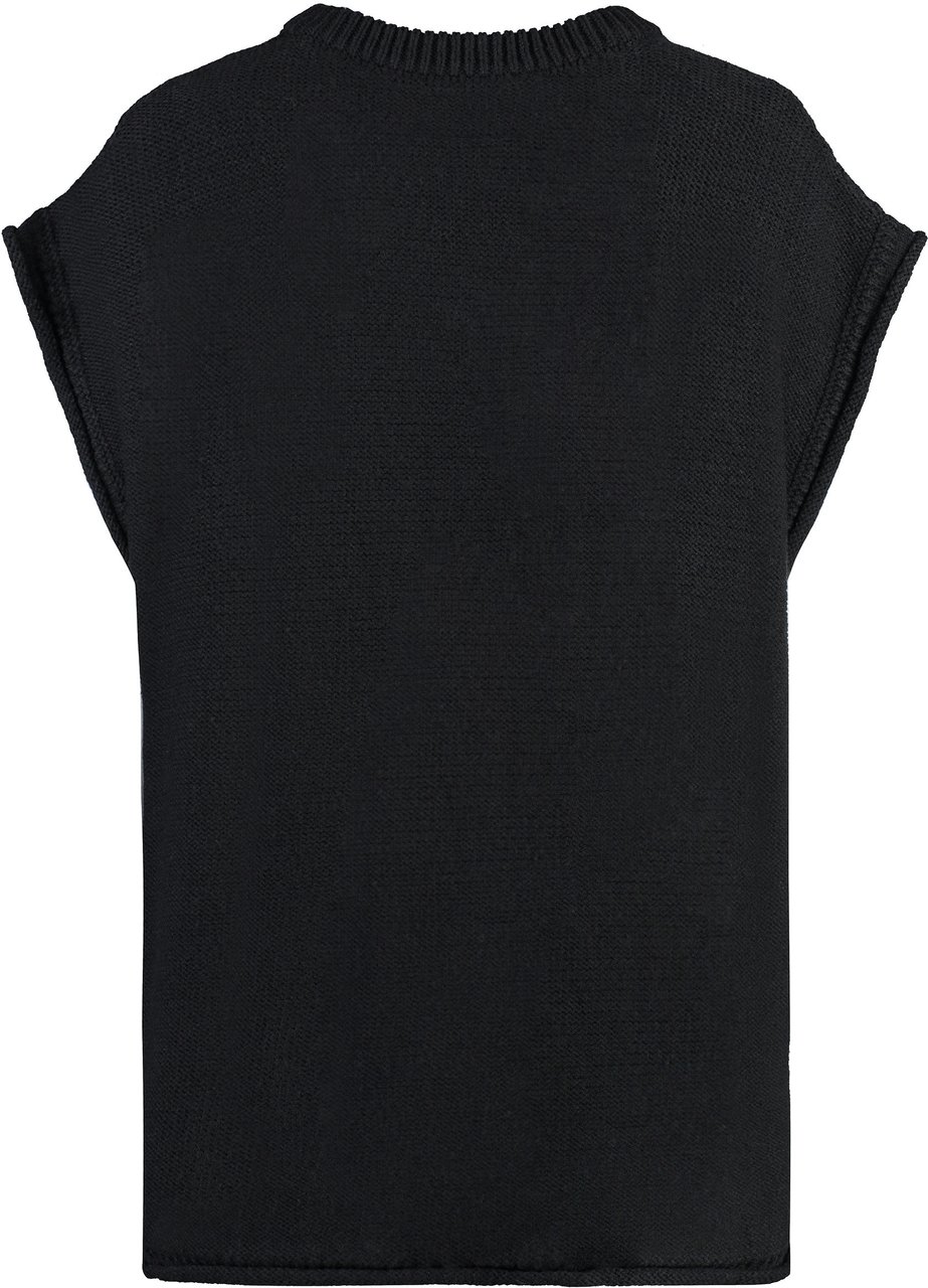 MM6 Maison Margiela Wool vest Zwart