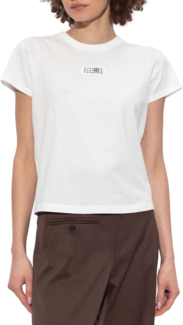 MM6 Maison Margiela T-Shirts And Polos White Wit