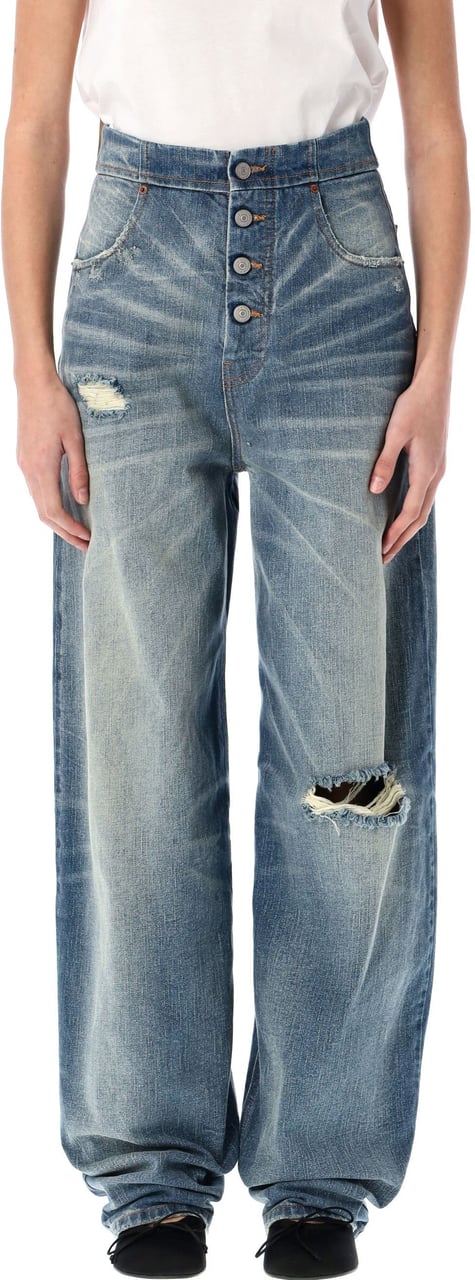 MM6 Maison Margiela Rhianna Denim Blue Denim Blauw