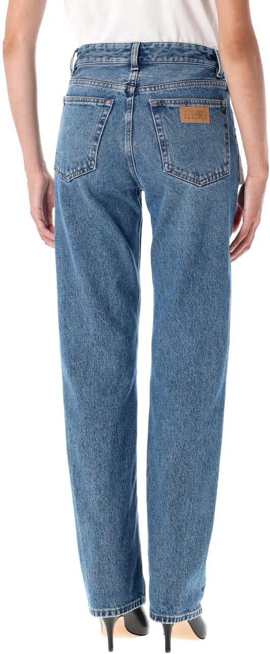MM6 Maison Margiela Denim Reverse Pocket Blu Blauw