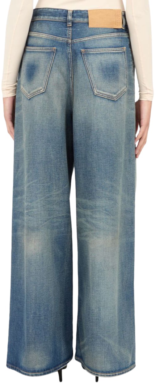 MM6 Maison Margiela Jeans Clear Blue Blauw