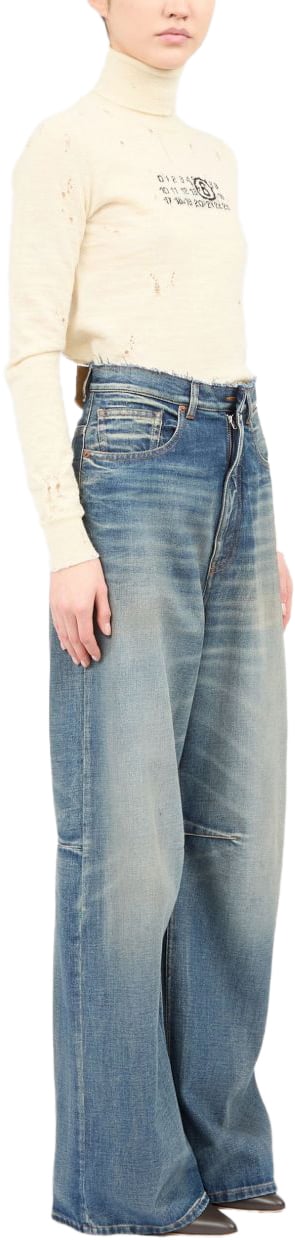 MM6 Maison Margiela Mm6 Maison Margiela Jeans Blu Blauw
