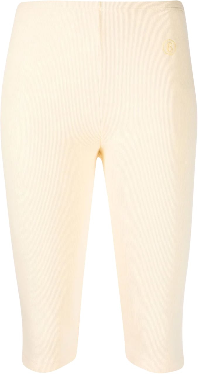 MM6 Maison Margiela Shorts Yellow Post It Geel