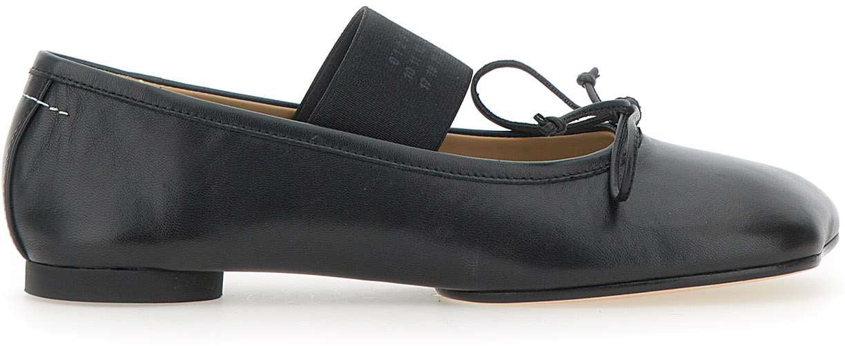 MM6 Maison Margiela Flat Shoes Black Zwart