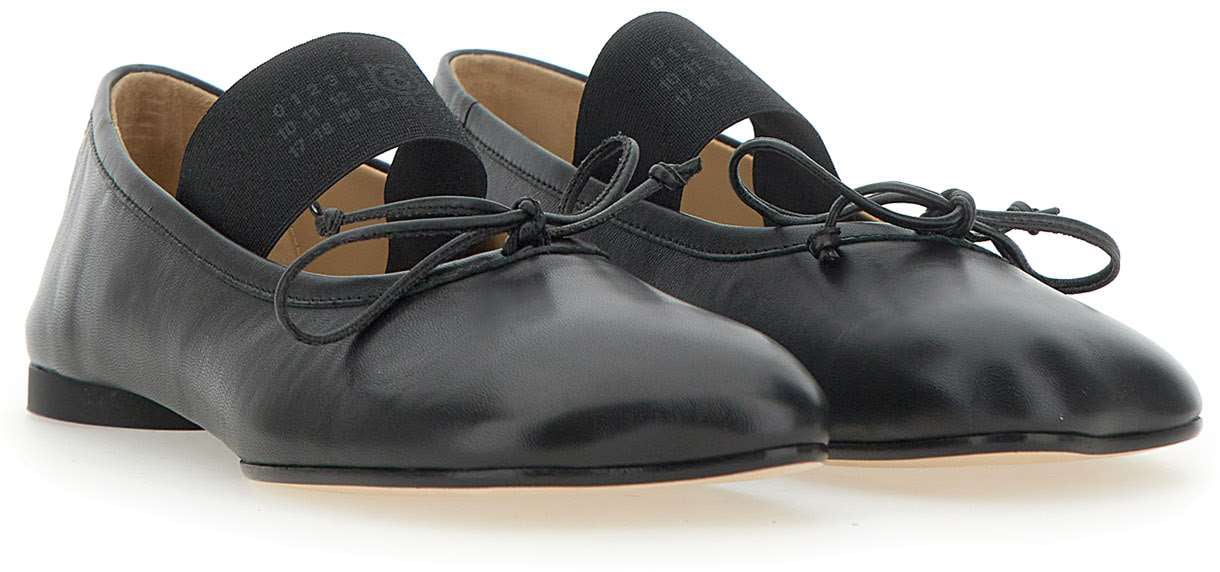 MM6 Maison Margiela Flat Shoes Black Zwart