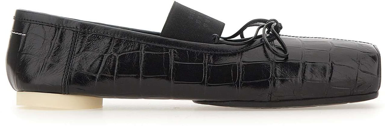 MM6 Maison Margiela Flat Shoes Black Zwart