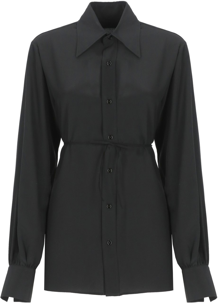 MM6 Maison Margiela Shirts Black Zwart