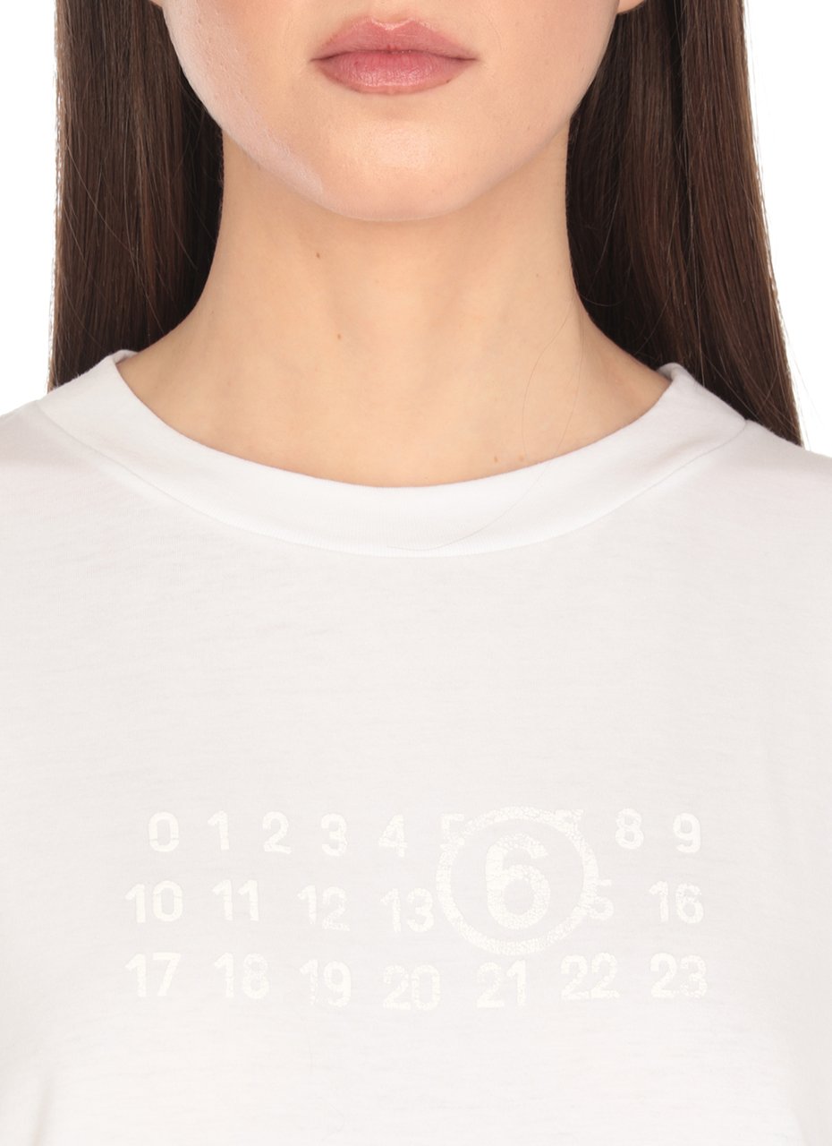 MM6 Maison Margiela T-Shirts And Polos White Wit